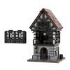 MOC Medieval Townhouse Building Blocks Model Modular Medieval Townhouse Architecture Bricks Assembly Toys Children Birthday Gift