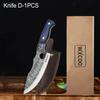 Multifunctional Butcher Knife with Sheath Kitchen Boning Knife Meat Cleaver BBQ Cutter Stainless Steel Hand-forged Chef Knife