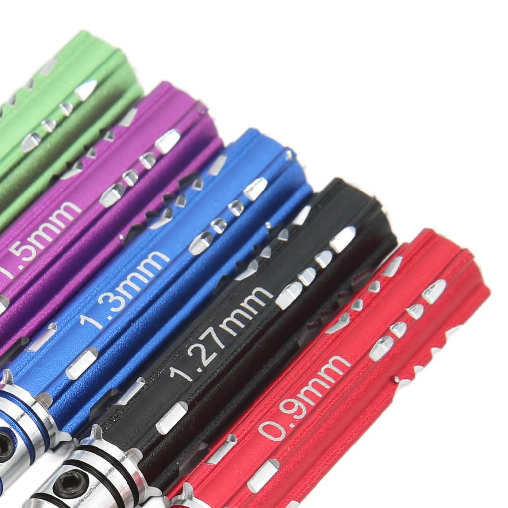 5 szt. Zestaw wkrętaków RC 0,9 mm 1,27 mm 1,3 mm 1,5 mm 2,0 mm Stalowy wkrętak sześciokątny z antypoślizgowym uchwytem do hobby RC