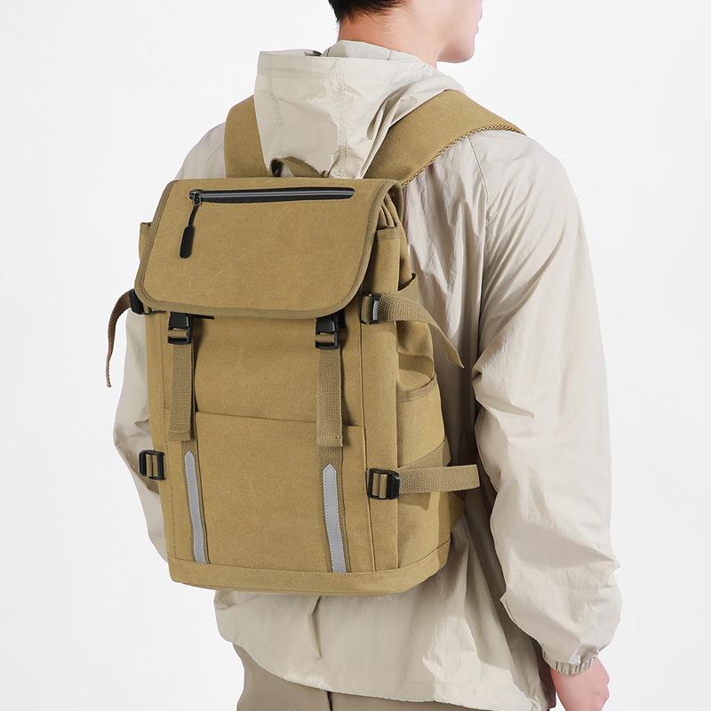 Vintage Men's Backpack Canvas Backpack Student Outdoor Schoolbag