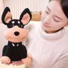 Black Dog Electric Bee Puppy Doll Learn To Talk Stung By Bees Dog Syuffed Toys  Christmas Gift
