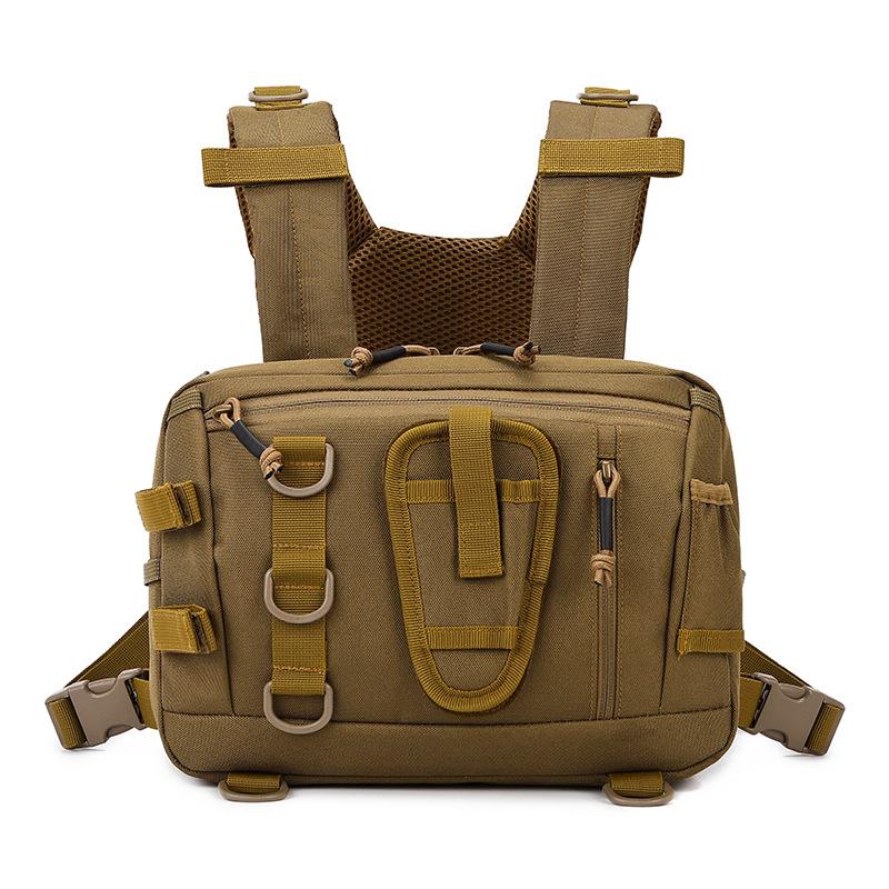 Multifunctional Outdoor Storage Bag with Multiple Pockets Portable Adjustable Chest Bag Fishing Gear Organizer Travel Essentials