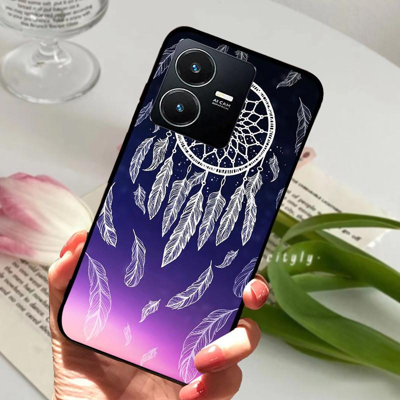 Pro Vivo Y22S 2022 Pouzdro Nárazuvzdorné Měkké TPU Silikonové Kryt Telefonu Pro Vivo Y22 Y 22 V2207 Y22S V2206 Funda Capa Kreslený Vivoy22