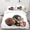 Premium Football Duvet Cover For Boys Girls Burning Football Microfiber Sports Games Theme Soft King Size Quilt Cover