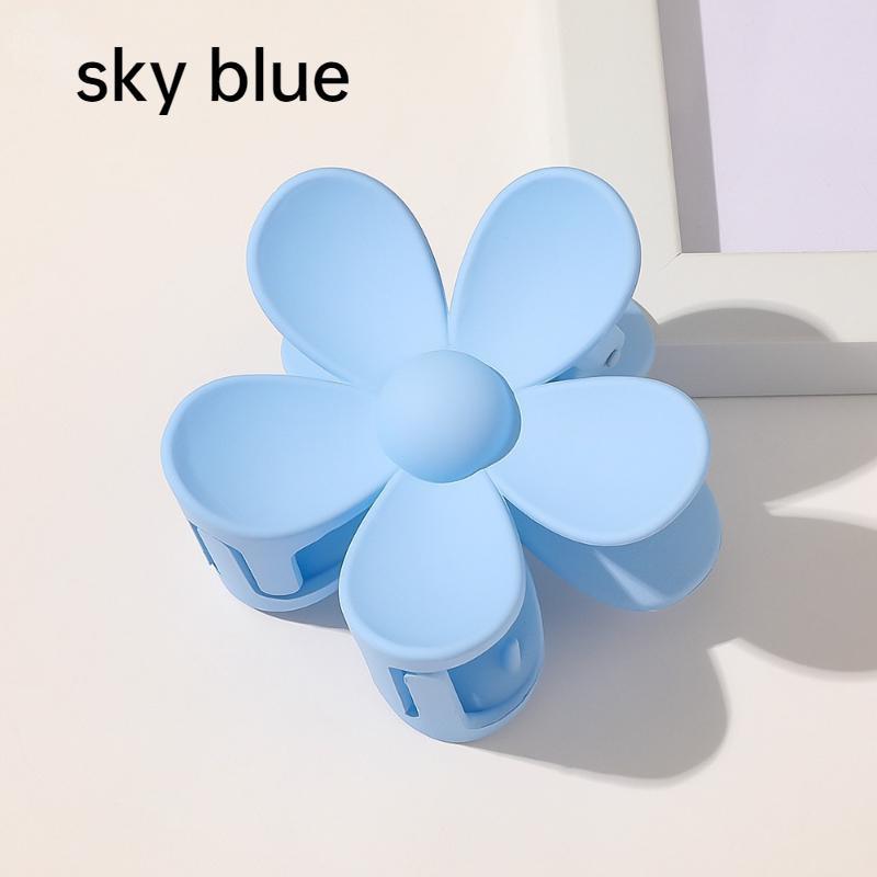 Mode Frauen Kunststoff Haar Krallen Krabben Klammern Charme Einfarbig Blume Form Dame Kleine Haar Clips Kopfschmuck Haar Zubehör