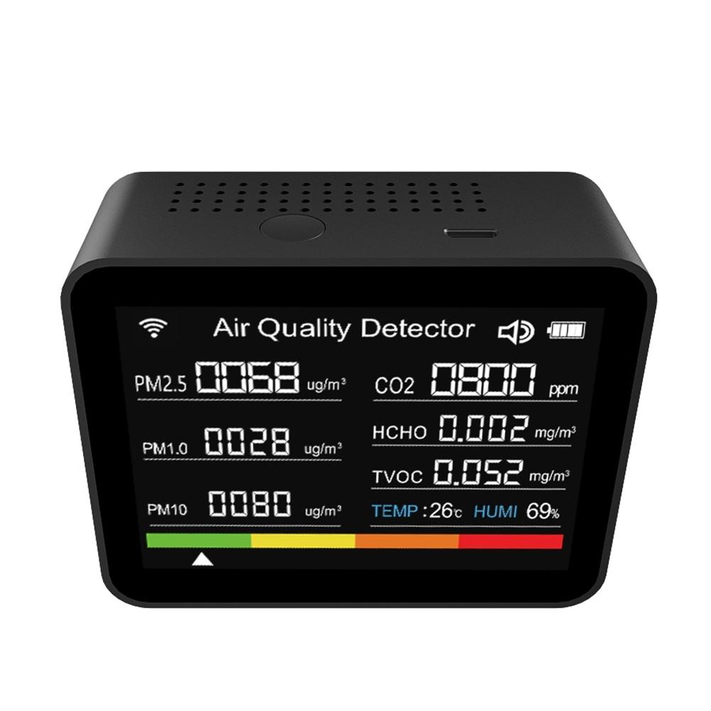 13 In 1 Air Quality Monitor CO2 Meter Temperature&Humidity Tester TVOC PM2.5