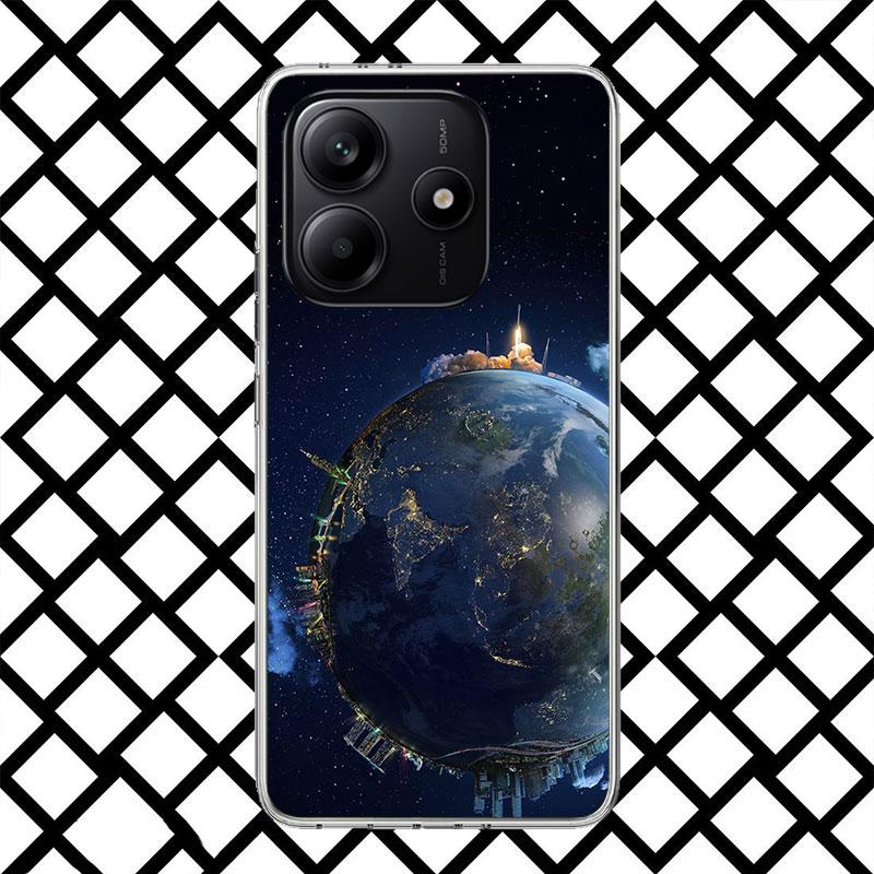 Earth Stars Space Phone Case for Xiaomi Redmi Note 15 14 14S 13 12 12S 11 Pro Plus 11E 11T 11S 10S 5G Soft Cover Fundas Redmi No