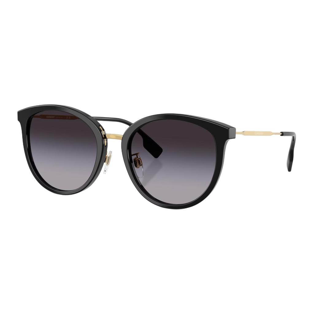 Burberry Elegant Socialite Holiday Travel Edition Round Sunglasses Women sunglasses Black 0BE4289D-30018G
