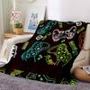 Game Controller Theme Printed Blanket - Perfect for Couch, Bed, Travel & Outdoor Use | Machine Washable, Cozy & Durable.