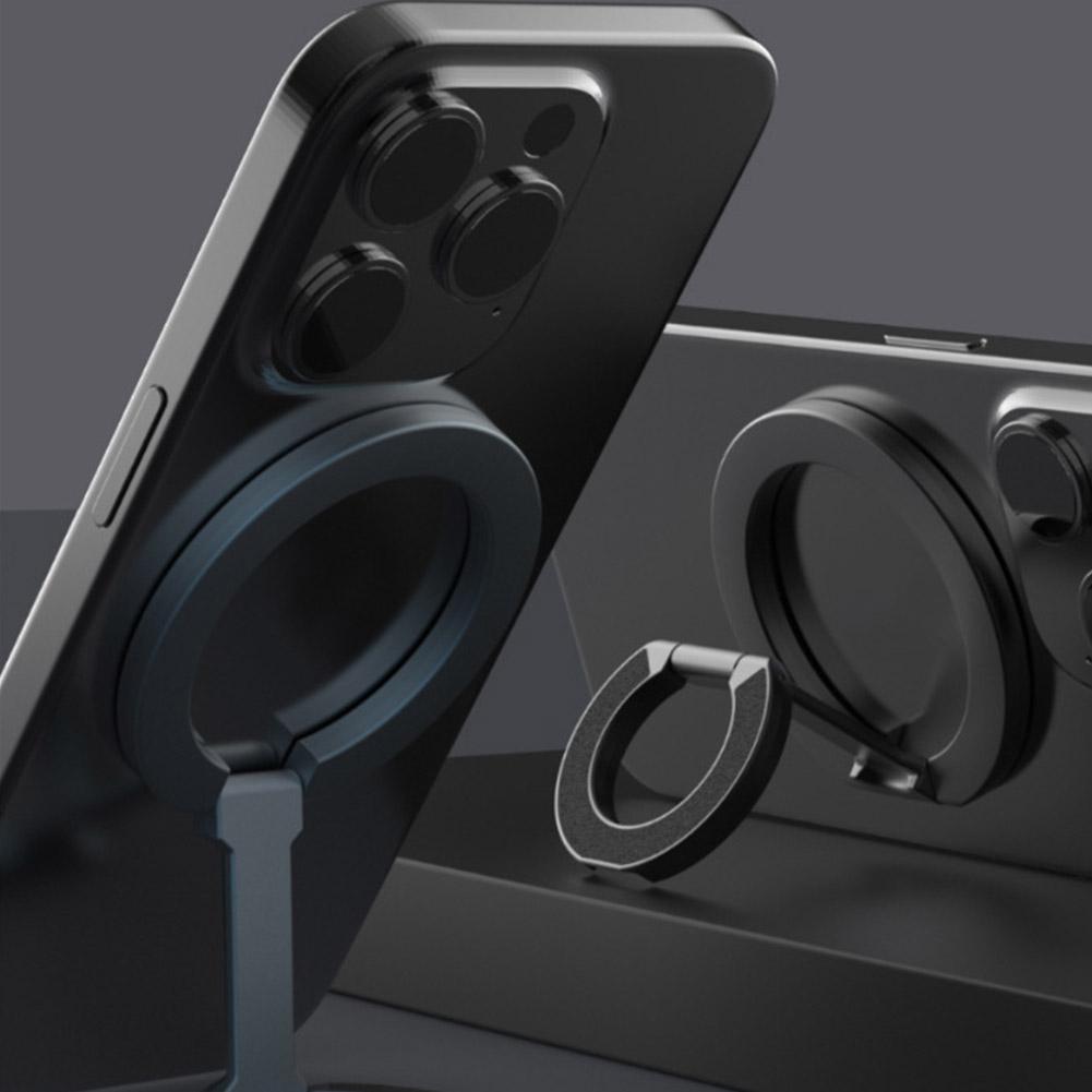 Double-Sided Magnetic Mobile Phone Ring Holder Finger Ring Magnetic Holder Strong Magnet Bracket 360 Degree Rotation Stand