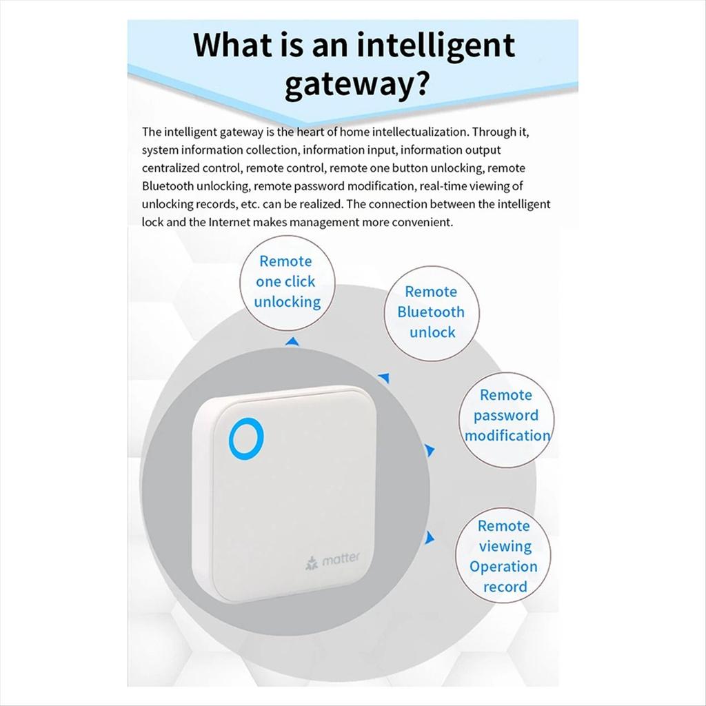 TTLOCK G6 Smart Matter Gateway Remote Control Unlock Bluetooth to Wifi Router for Home Security Real-Time Monitoring