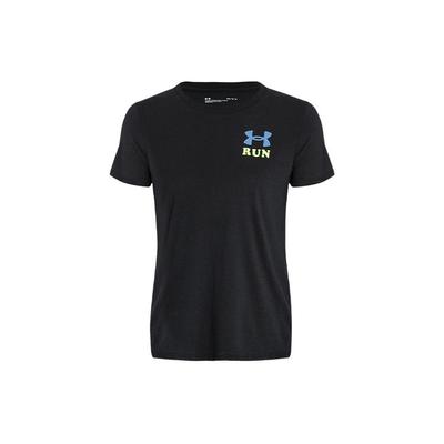 Maglietta da Running Girocollo con Motivo Logo Donna Top Nera 1367938-001