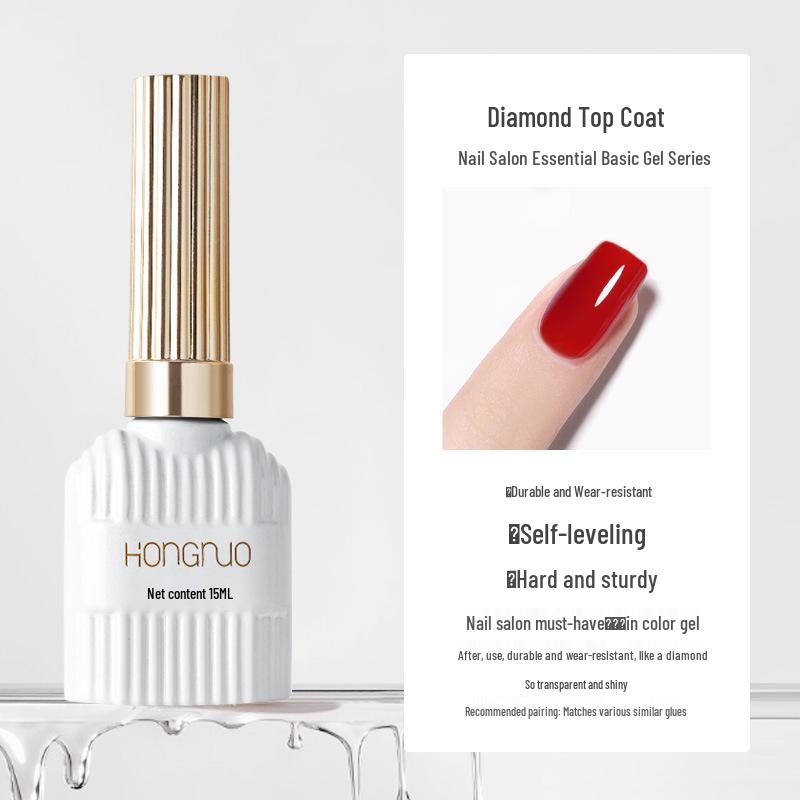 Ultra Shine Crystal Plating Gel Top Coat & Reinforcing Base for Long-lasting Gel Nail Art