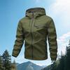 Men's Soft Jacket Windproof Hooded Lightweight Outdoor Jacket for Spring and Hiking Casual