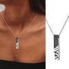 Urn Necklace for Ashes Memorial Cremation Jewelry for Ashes Stainless Steel Ashes Necklace Bar Urn Pendants Unisex