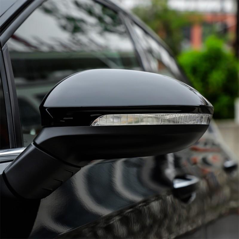 Gloss Black For VW Golf 8 MK8 8R R-line GTI W/ Lane Assist Wing Mirror Cover Cap