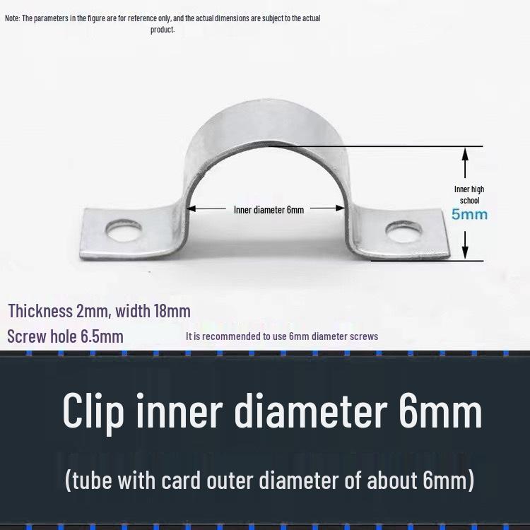 Customizable Galvanized Thickened Saddle Clip for Water Pipes and Wires