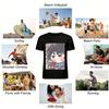 Genshin Impact Lyney Chibi Print Unisex Casual Loose Top Anime Game Peripheral Short Sleeve T-Shirt Pure cotton T-shirt