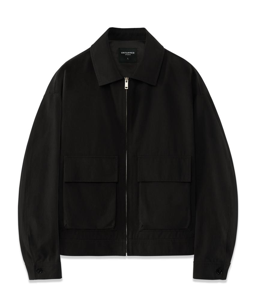 Untapped Studio Twill Cotton Utility Blouson Denim Jacket 3 Colors