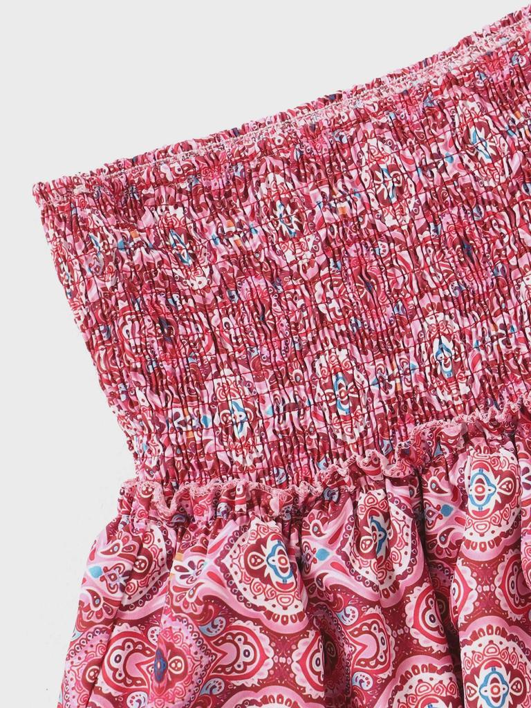 2023 Women's Pleated Ruffle Mini Skirt - Floral Print, 13 Colors Available