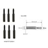 6 Pieces Bridge Tremolo Saddles Screws for Floyd-Rose Practical String Locking Screws Black Metal Screws Easy to Use