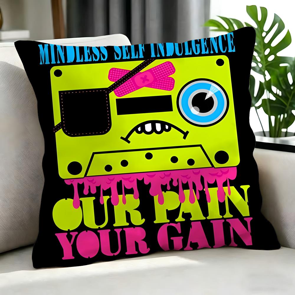 band Mindless Self Indulgence Cushion Cover Cushion Cover Set Pcs x x x Pillowcase Decorative Sofa Home Decor