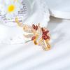 Fashion Women's Crystal Brooch Multi-Diamond Coat Chest Decoration Party Wear Jewelry Young Pin