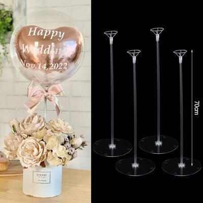 37/70cm Stojan na balónky Držák Sloup pro Svatbu Narozeninovou Oslavu Stolní Dekorace Středový Květinový Aranžmán Baby Shower Podpůrná Tyč