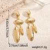 European and American geometric alloy earrings, light luxury temperament, high-end women's earrings, niche design ear jewelry