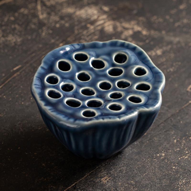 1 Stück, Keramik-Wasserspeichergefäß mit kleinem Trocken-Einweichtisch, Zen-Stil Wohnzimmer, Chinesischer Stil Blumenarrangementschale, Trockenblume, Frischblume