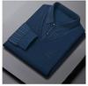 Men's Woodpecker Two-Piece Sweater Shirt, Plus Velvet, Thick Knitwear for Autumn/Winter.