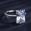 Tancise Classic 925 Sterling Silver  Zircon Ring Ladies Jewelry Wedding Promise Party Gift