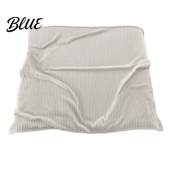 Portable Office Nap Blanket Striped Fleece for Bed Ribbed Throw Couch Thickened Warm Bed Soft Breathable Cozy Blankets Lightweight Plush