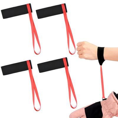 4Pcs Ski Gloves Safety Strap Elastic Ski Gloves Wrist Strap Winter Sports Gloves Leash Holder Ski Accessory for Skiing Mountaineering