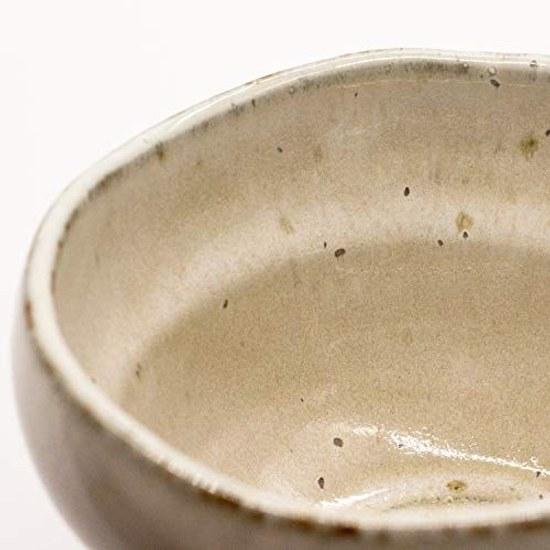 Mino ware plate rice bowl teacup approximately 260ml microwave safe dishwasher white glaze irregular shape made Japan