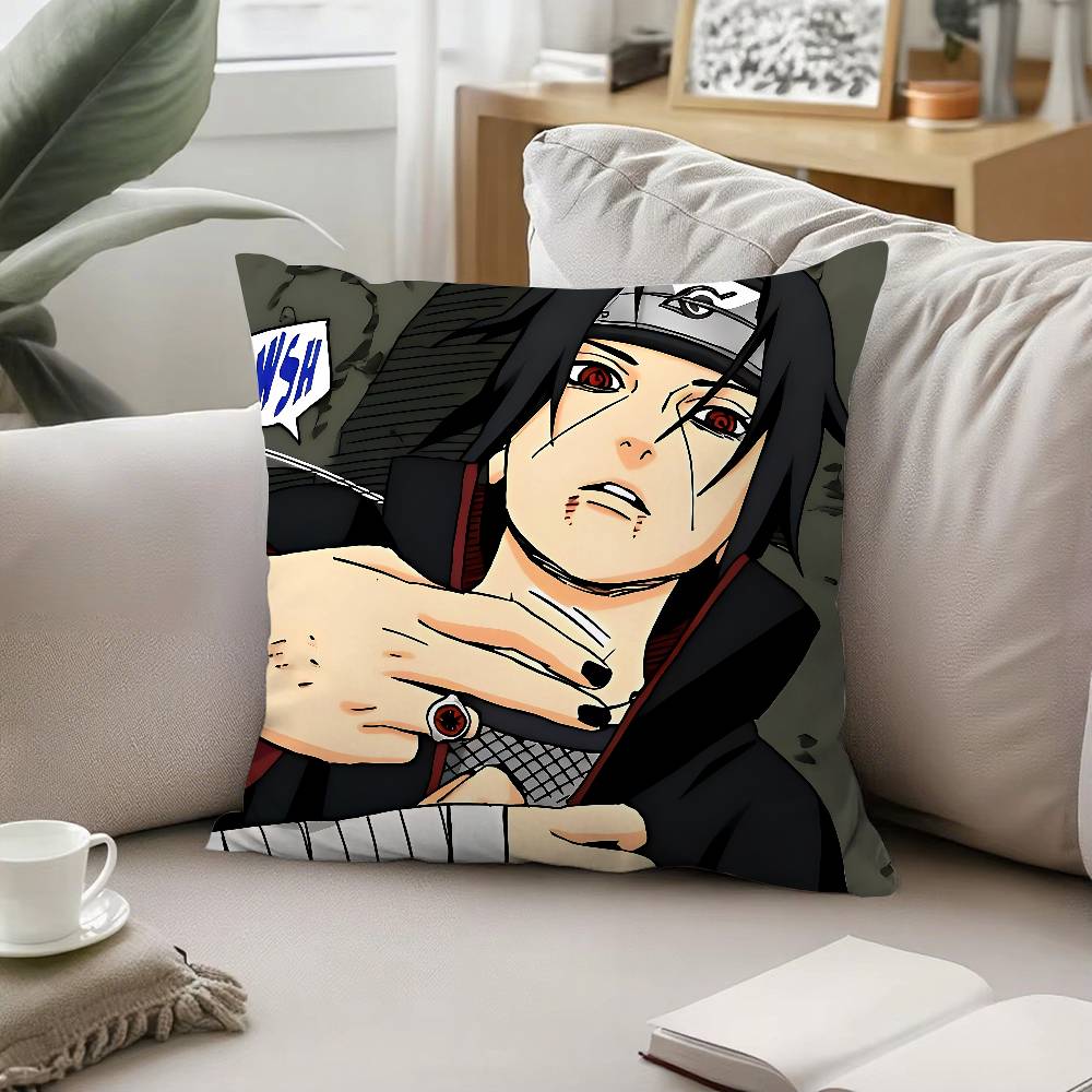 Itachi Uchiha Pillow Case Sofa And Living Room Decorative Cushion Covers Dustproof And Miteproof Invisible Zipper