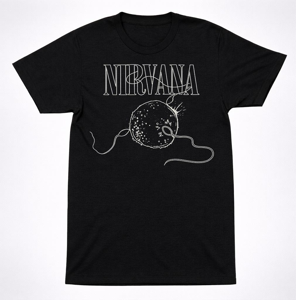 Футболка Nirvana In Utero с логотипом ангела Гранж Рок-группа Винтажная Черная футболка S разноцветный