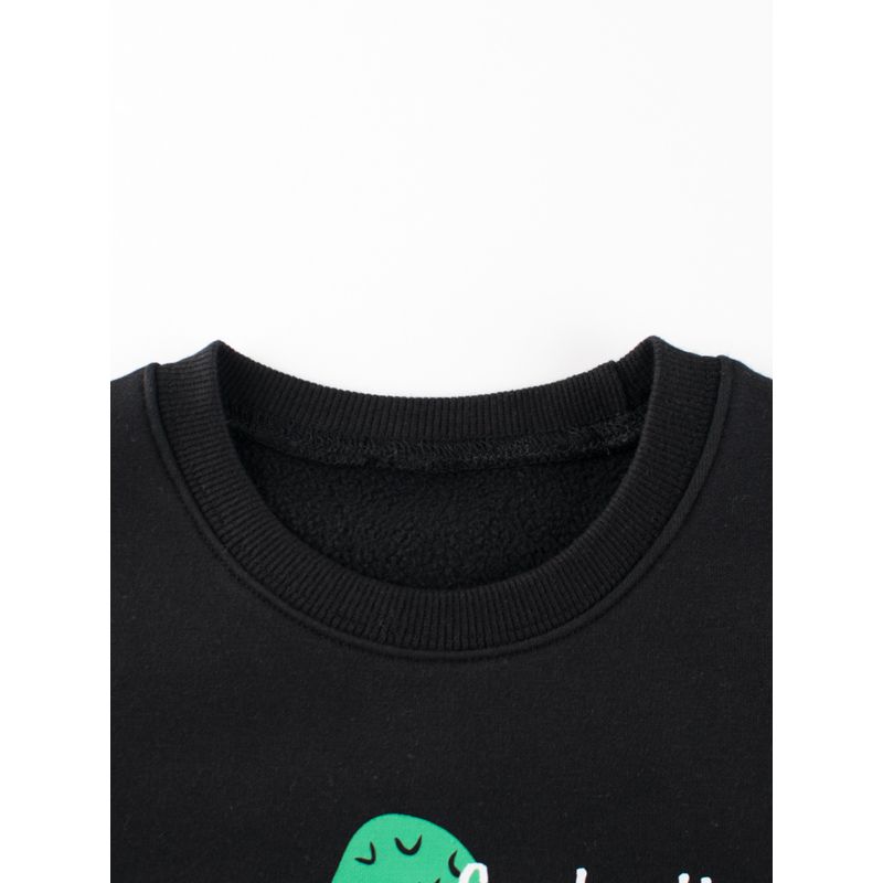 27Kids Children's Clothing Autumn and Winter Fleece Sweatshirt for Boys Crocodile Fleece Clothes Baby Boy Pullover Top