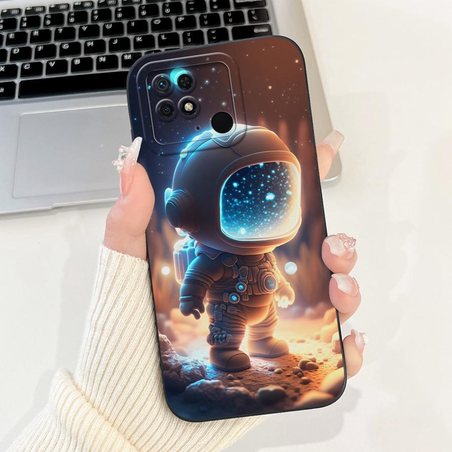 For Xiaomi Redmi 10C Case Cute Panda Rabbit Cartoon Matte Back Cover For Xiaomi Redmi 10 Power Shockproof Bumper Redmi10C Fundas