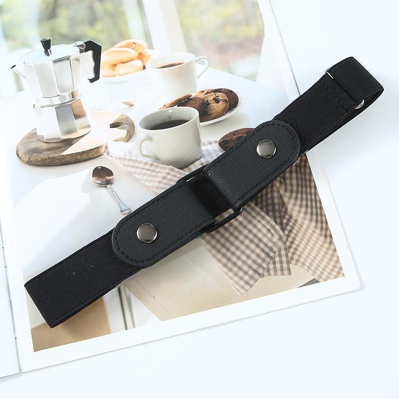 Women's Elastic No-Hole Seamless Invisible Belt - Versatile, Decorative, Ideal for Jeans and Students.