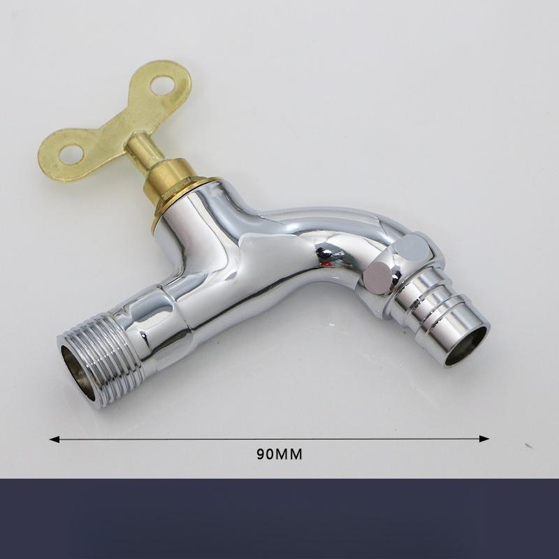 Washing Machine Faucet Brass Body Quick Open Outdoor Key Faucet Single Cold Garden Simple Design. Creative Retro Style.