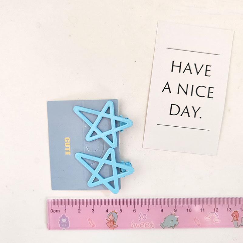 

2 шт. Красочная заколка для волос в виде звезды, боковые зажимы для волос, краб для детей, девочек, женщин, винтажный подарок, аксессуары для волос, украшение