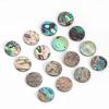 2Pcs 15Mm Natural Abalone Shell Disc Flat Round Loose Beads Coin Colorful Shell Do-It-Yourself Wind Chimes Pendant Crafting Jewelry Making