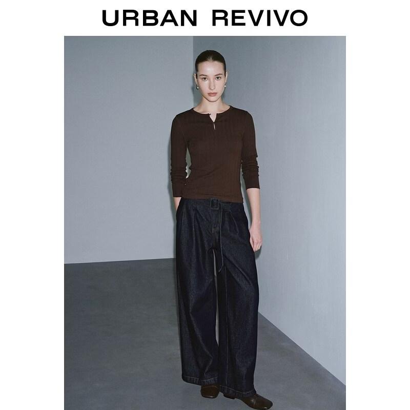 UR2026 Women's Solid Color Versatile T-Shirt