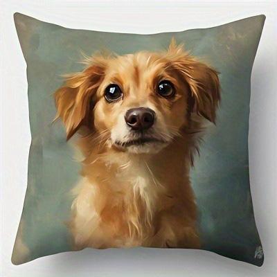 

Home Decor Cute Dog Portraits Pillow Covers for Home Pattern Cushion Cover Suitable for Sofa Bedroom Car Pillow Cover 40cmx40cm