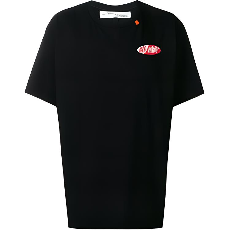 Off-White Back Arrow Print T-Shirt Men Tops Black OMAA038S191850061020