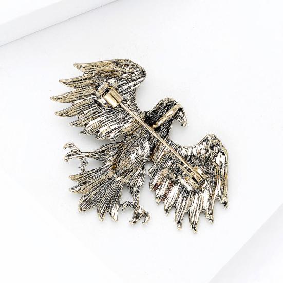 Bald Eagle Brooch for Men And Women Patriotic Enamel Alloy Lapel Pin