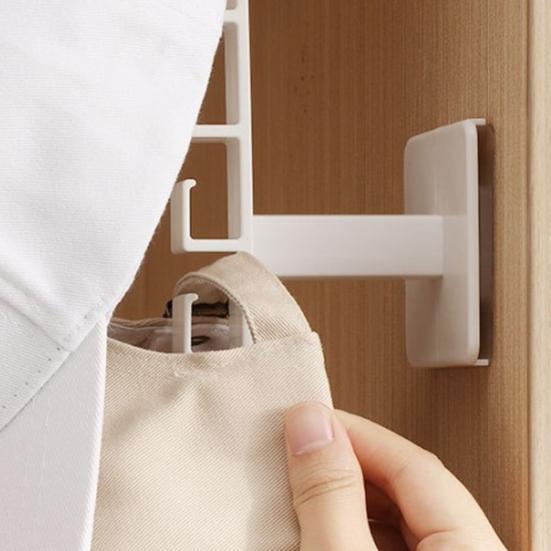 Wall-Mounted Cap Organizer Headband Holder Hat Bag Hanger with Multiple Hooks for Scarves Belts Hair Ties