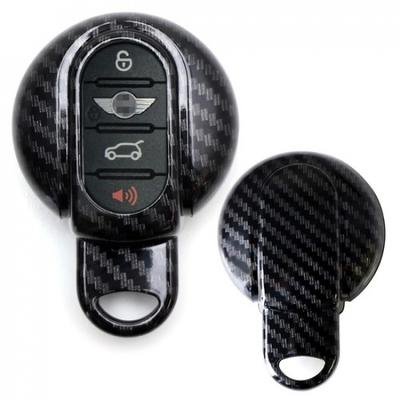 Svart kolfiberfinish nyckelringskal för MINI Cooper Gen3 F54 F55 F56 F57 F60
