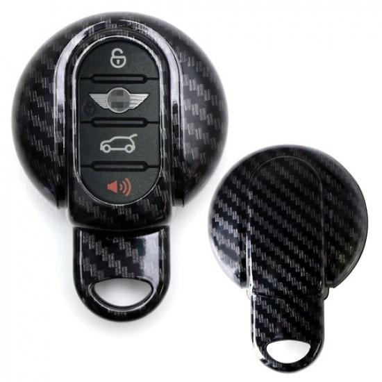 

Black Carbon Fiber Finish Key Fob Shell For MINI Cooper Gen3 F54 F55 F56 F57 F60